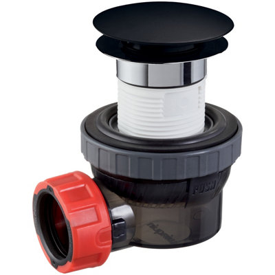 Wirquin Basin Waste & Trap Kit - Black