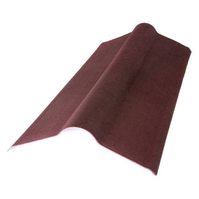 Onduline Red Bitumen Ridge Piece (L)1000Mm (W)420Mm