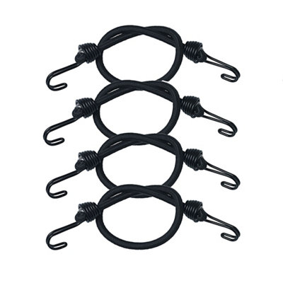 Master Lock Multicolour Bungee Cord With Hooks (Dia)4Mm (L)0.25M, Pack Of 4