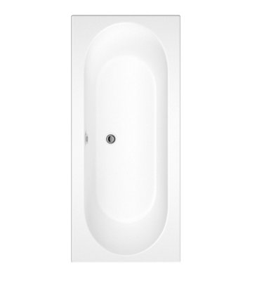 Cooke & Lewis Sovana Acrylic Rectangular Straight Bath (L)1700Mm (W)750Mm