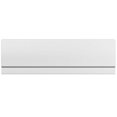 Cooke & Lewis Hadley Gloss White Straight Front Bath Panel (H)51Cm (W)180Cm
