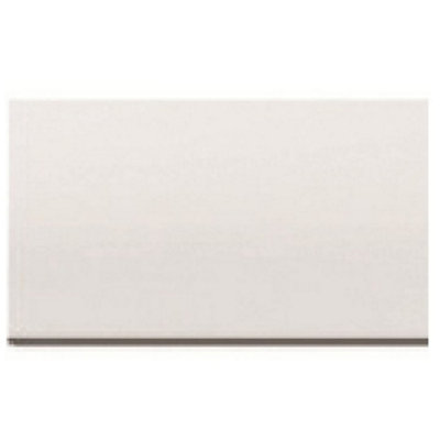 Cooke & Lewis Gloss White Straight End Bath Panel (H)51Cm (W)75Cm