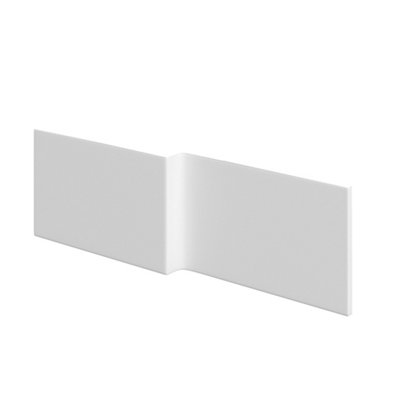 Cooke & Lewis Solarna White L-Shaped Front Bath Panel (W)1700Mm