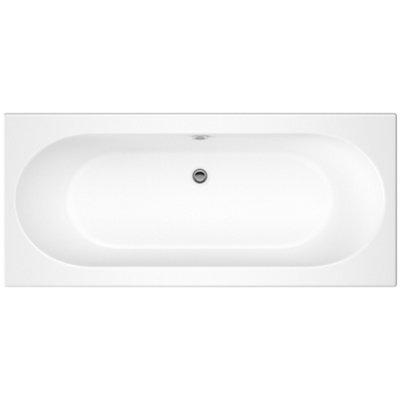 Cooke & Lewis Sovana White Supercast Acrylic Rectangular Straight Bath (L)1800Mm (W)800Mm