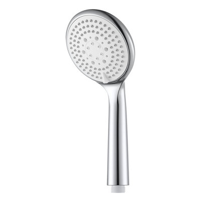 Goodhome Cavally White Chrome Effect 3-Spray Pattern Shower Head
