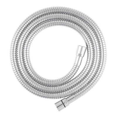 Goodhome Chrome Effect Brass & Pvc Shower Hose, (L)2M