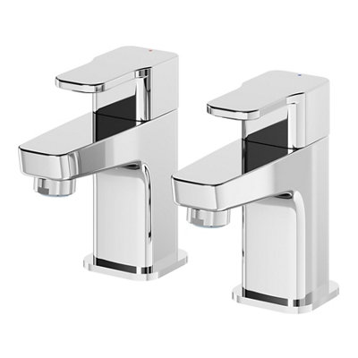 Goodhome Teesta Chrome Effect New Century Basin Pillar Tap