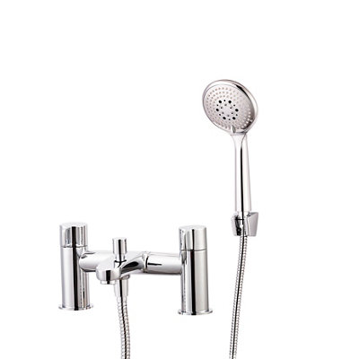 Goodhome Cavally Chrome Effect Mixer Tap With Shower Kit