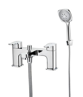 Goodhome Teesta Chrome Effect Mixer Tap With Shower Kit