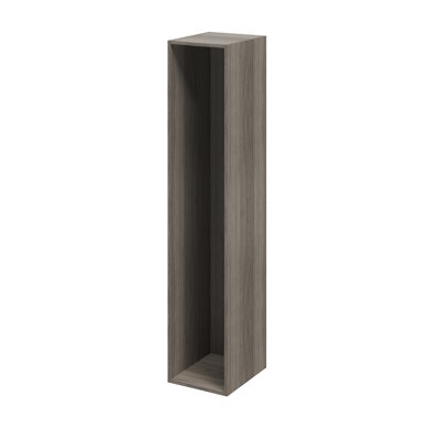 Goodhome Atomia Grey Oak Effect Modular Furniture Cabinet, (H)1875Mm (W)375Mm (D)450Mm