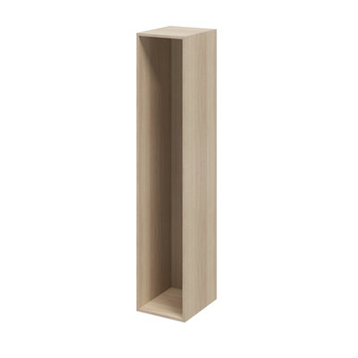 Goodhome Atomia Oak Effect Modular Furniture Cabinet, (H)1875Mm (W)375Mm (D)450Mm