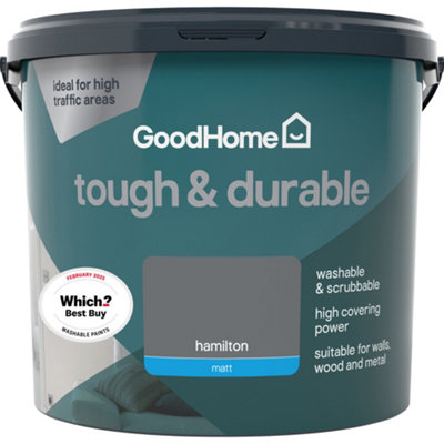 Goodhome Durable Hamilton Matt Emulsion Paint, 5L