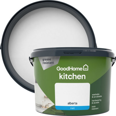 Goodhome Kitchen Alberta Matt Emulsion Paint, 2.5L