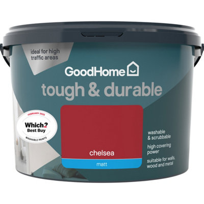 Goodhome Durable Chelsea Matt Emulsion Paint, 2.5L