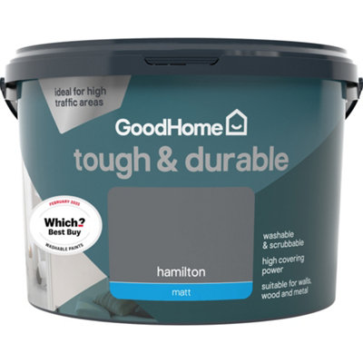 Goodhome Durable Hamilton Matt Emulsion Paint, 2.5L