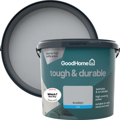 Goodhome Durable Brooklyn Matt Emulsion Paint, 5L