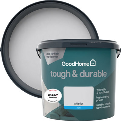 Goodhome Durable Whistler Matt Emulsion Paint, 5L