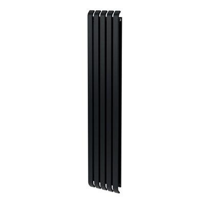 Goodhome Wilsona Ch1800380da Double Anthracite Vertical Designer 3821Btu Radiator, (W)380Mm X (H)1800Mm
