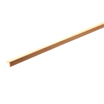 B&Q Planed Pine Angled Edge Moulding (L)2400Mm (W)15Mm (T)12Mm