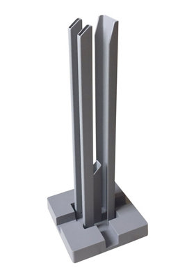 Klikstrom Neva Steel Post Base (W)150Mm