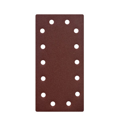 Universal Fit 120 Grit Red 1/2 Sanding Sheet (L)230Mm (W)115Mm, Pack Of 5
