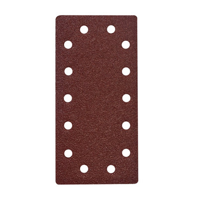 Universal Fit 40 Grit Red 1/2 Sanding Sheet (L)230Mm (W)115Mm, Pack Of 5