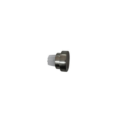 Goodhome Athens Brushed Grey Nickel Effect Metal & Plastic Cap Curtain Pole Finial (Dia)19Mm