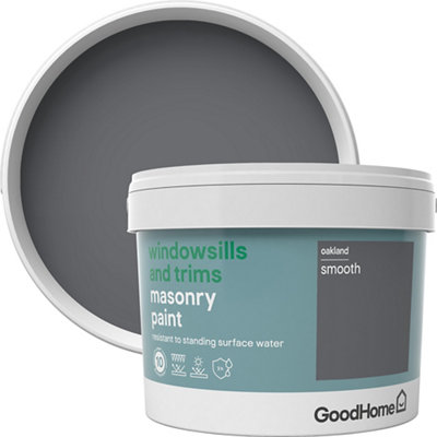 Goodhome Windowsills & Trims Oakland Smooth Matt Masonry Paint, 2.5L
