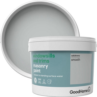 Goodhome Windowsills & Trims Oaklahoma Smooth Matt Masonry Paint, 2.5L