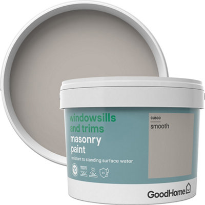 Goodhome Windowsills & Trims Cusco Smooth Matt Masonry Paint, 2.5L