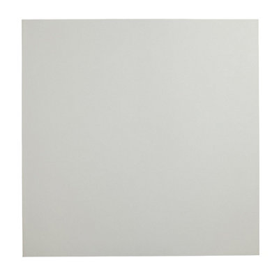 Goodhome Latinie White Gloss Stone Effect Porcelain Indoor Wall & Floor Tile Sample