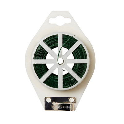 Verve Twist Green Plastic & Steel Plant Tie (L)100M