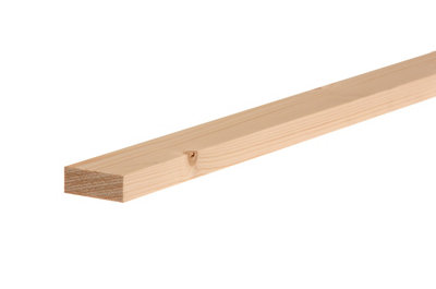 B&Q Smooth Planed Pse Whitewood Spruce Stick Timber (L)2.1M (W)44Mm (T)12Mm