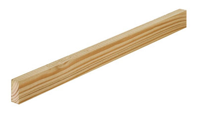 B&Q Rough Sawn Treated Whitewood Stick Timber (L)1.8M (W)38Mm (T)22Mm