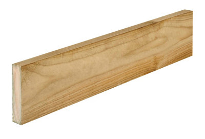 B&Q Rough Sawn Treated Whitewood Stick Timber (L)1.8M (W)75Mm (T)22Mm