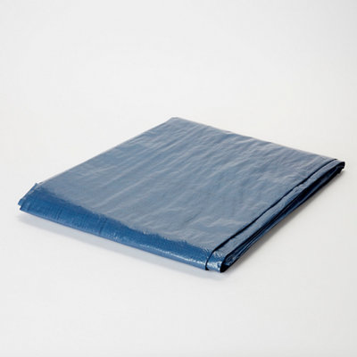 B&Q Blue Tarpaulin, (L)5M (W)4M