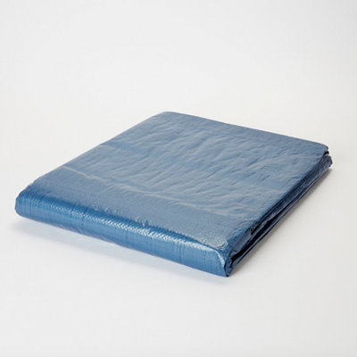 B&Q Blue Tarpaulin, (L)8M (W)5M