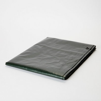 B&Q Brown & Green Tarpaulin, (L)3M (W)2M