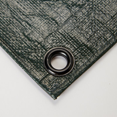 B&Q Brown & Green Tarpaulin, (L)5M (W)4M