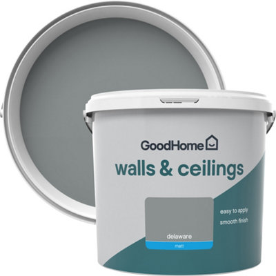 Goodhome Walls & Ceilings Delaware Matt Emulsion Paint, 5L