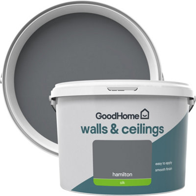 Goodhome Walls & Ceilings Hamilton Silk Emulsion Paint, 2.5L
