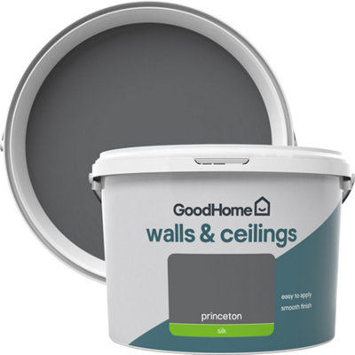 Goodhome Walls & Ceilings Princeton Silk Emulsion Paint, 2.5L