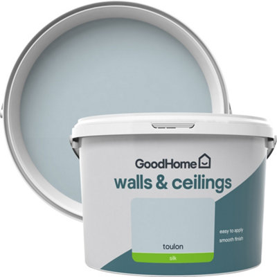 Goodhome Walls & Ceilings Toulon Silk Emulsion Paint, 2.5L