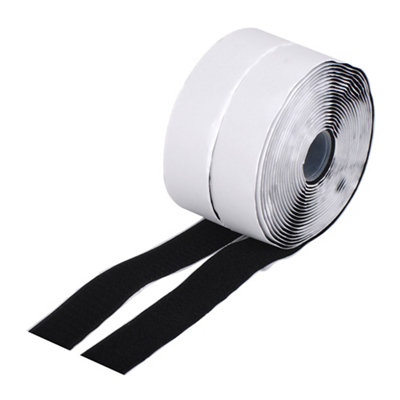 Diall Nylon Black Hook & Loop Tape (L)5M (W)30Mm