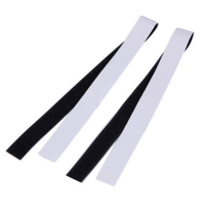 Diall Nylon Black Hook & Loop Tape (L)0.5M (W)20Mm