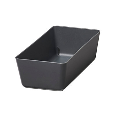 Goodhome Nitaki Anthracite Abs Plastic Cutlery Tray, (H)550Mm (W)182Mm