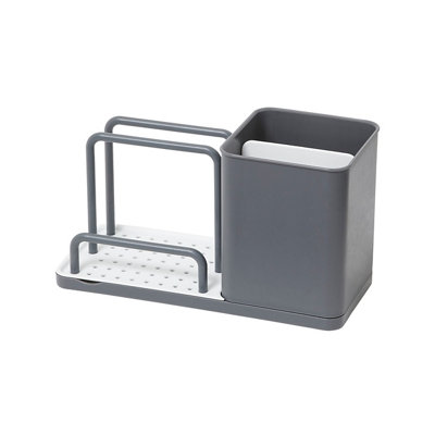 Goodhome Datil Anthracite Sink Caddy, (H)112Mm (W)90Mm
