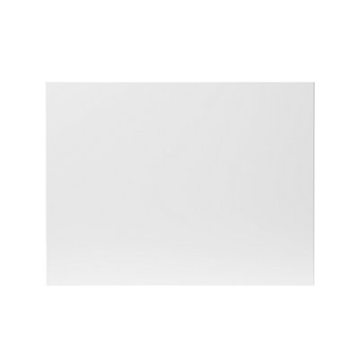 Goodhome Stevia Gloss White Slab Appliance Cabinet Door (W)600Mm (H)453Mm (T)18Mm