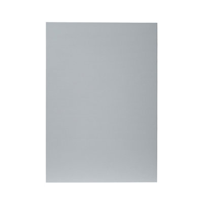 Goodhome Alisma High Gloss Grey Slab Highline Cabinet Door (W)500Mm (H)715Mm (T)18Mm