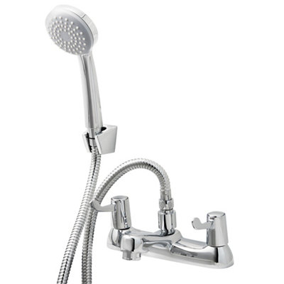 Goodhome Netley Bath Mixer Tap With Shower Kit